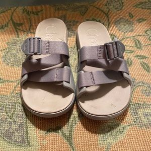 Grey Chaco Slides